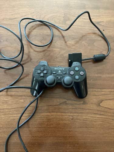 OEM Sony PlayStation 2 Wired Dualshock 2 Analog Controller Black SCPH-10010 PS2