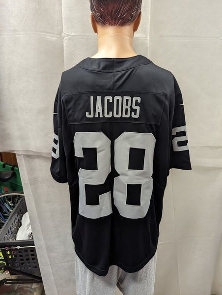 Men's Nike Josh Jacobs White Las Vegas Raiders Name & Number T-Shirt