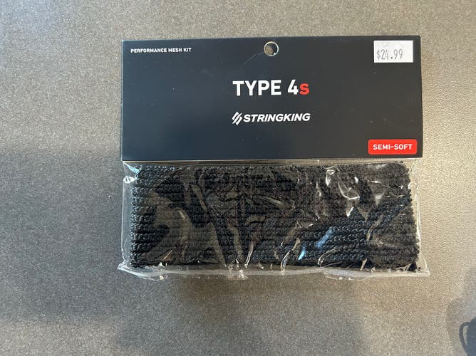 New StringKing Type 4S Mesh And string Kit(all Black)