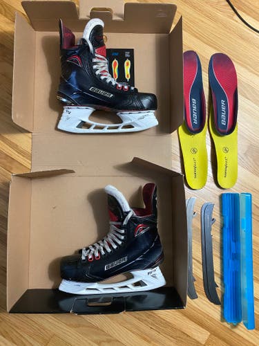 Bauer Vapor 1X Hockey Skates Regular Width Size 7 w/2 sets of runners and insoles