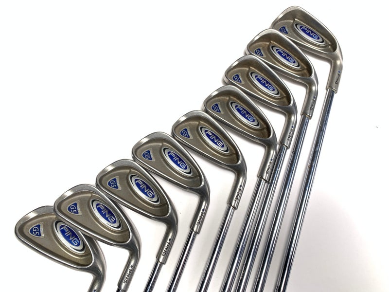 Ping G5 Iron Set 2-PW Blue Dot 1* Up Cushin Regular Steel Mens RH