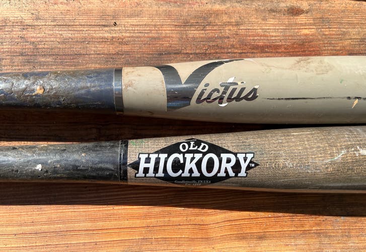 Used Victus Maple Bat 33" 31.5oz plus bonus Old Hickory YP66 33.5" 30.5oz