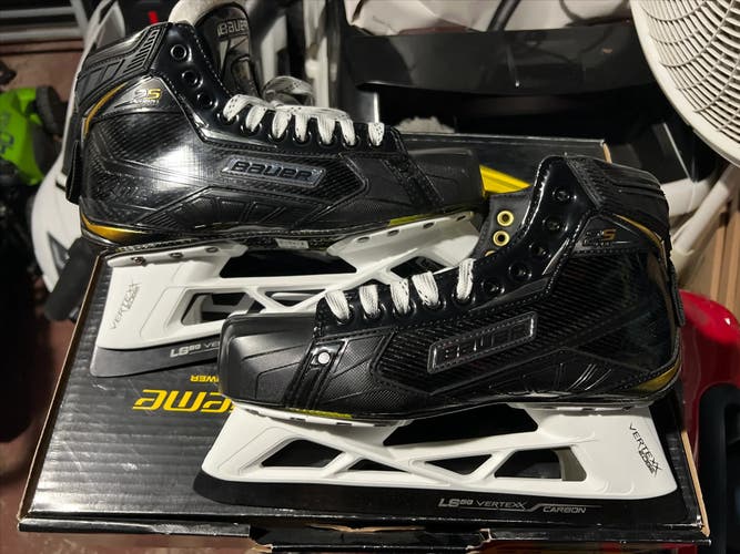 Bauer Supreme 2S Pro Hockey Goalie Skates Size 9D