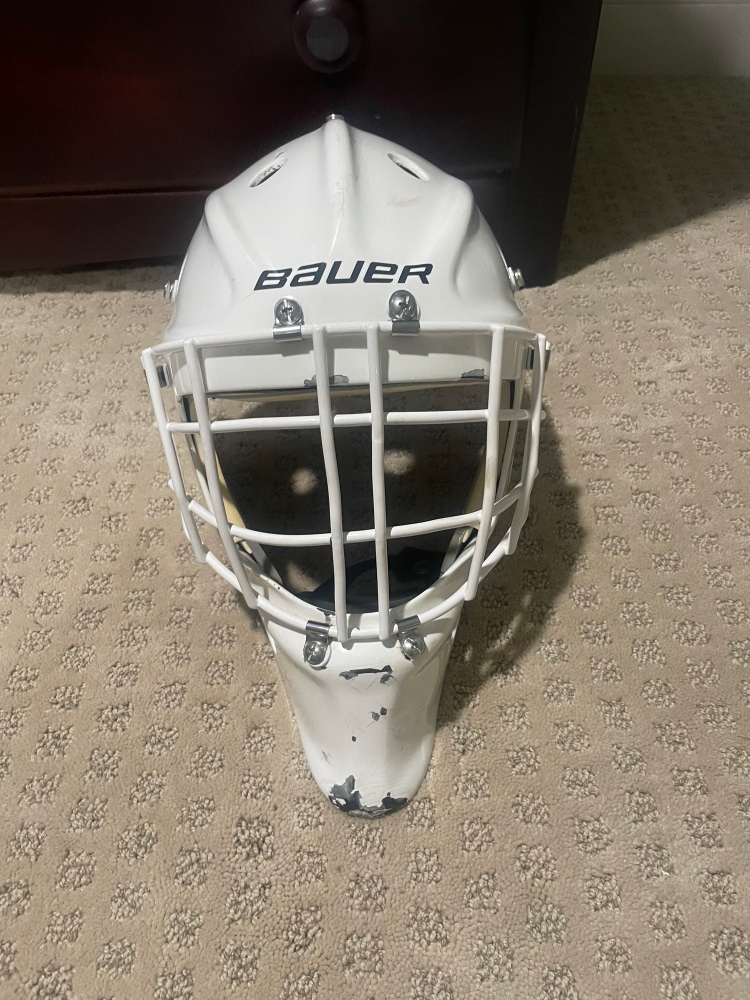 Bauer 950X Goal Mask with Custom Cheater Cage