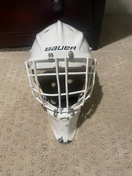 Bauer 950X Goal Mask with Custom Cheater Cage | SidelineSwap