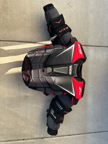 Used Large CCM  Extreme Flex Shield E2.9 Goalie Chest Protector