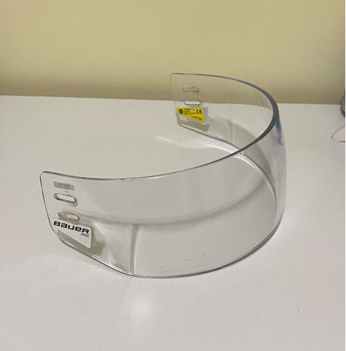 Bauer Pro Straight Clear Visor Used Twice