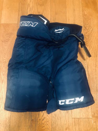Used Dark Blue CCM hockey pants - Size Sr Small