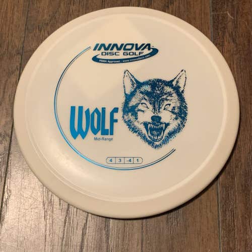 Innova Disc Golf DX Wolf Understable Mid-Range Disc 176G White W/Blue Foil