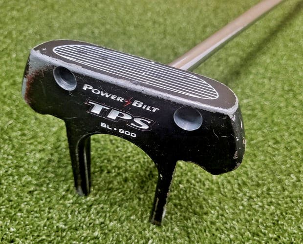 PowerBilt TPS BL 800 Mallet Putter  /  RH  /  Steel ~34.5"  /  NEW GRIP / jd8250