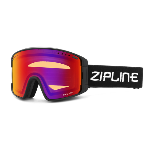 New ZiplineSki 'KLIK' Goggles - Black Frame - Scorched Lens