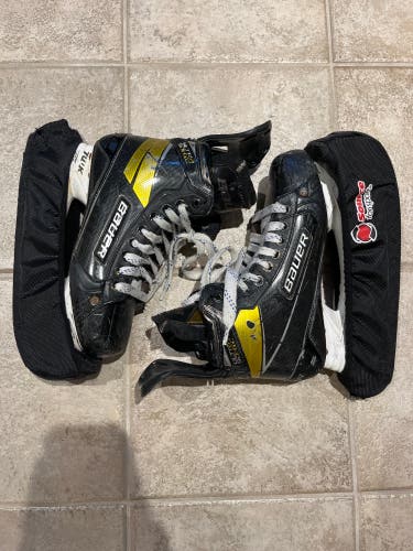 Used Bauer Supreme UltraSonic Size 8D Skates + 2 Sets Of Step Steel Blades