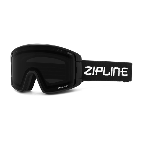 New ZiplineSki 'KLIK' Goggles - Black Frame - Blackout Lens