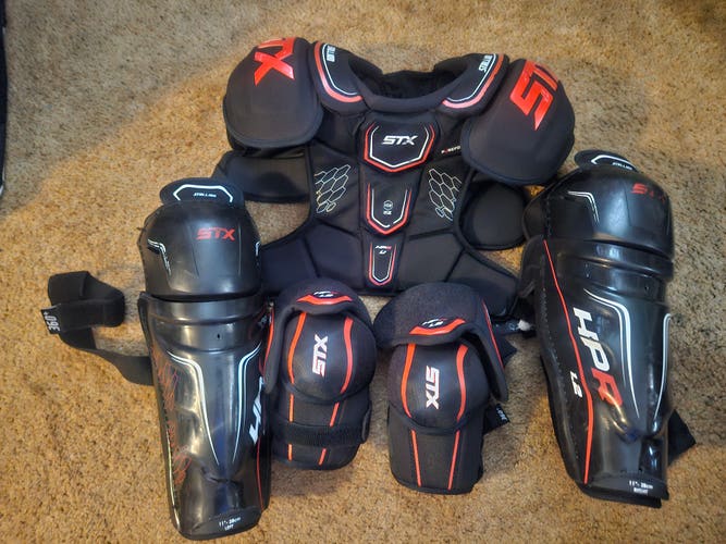 Junior Used Large STX HPR 1.1 Shoulder, elbow and shin  Pads