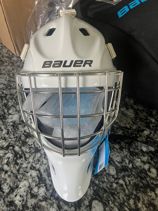 Hockey Goalie Street Mask Road Warrior Chrome cage & Throat