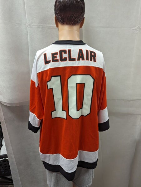 Vintage John LeClair Philadelphia Flyers Logo 7 Short Sleeve