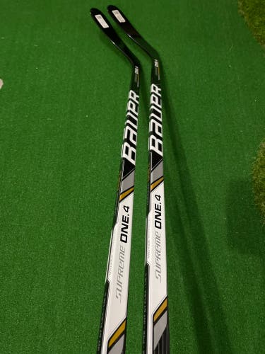 2 Pack (price Includes Both) Intermediate 67 Flex Left Handed P92 Bauer Supreme One.4 Hockey Sticks