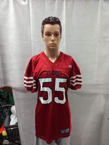 St. Johns Cadets Game Used Rawlings Football Jersey L
