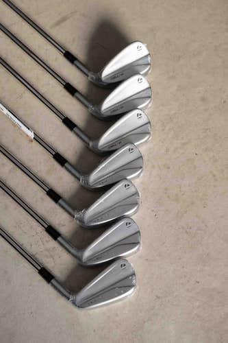 Men's New TaylorMade Right Handed P790 Iron Set Stiff Flex 7 Pieces Steel Shaft