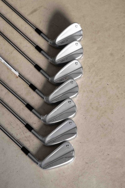 Men's New TaylorMade Right Handed P790 Iron Set Stiff Flex 7 Pieces Steel Shaft
