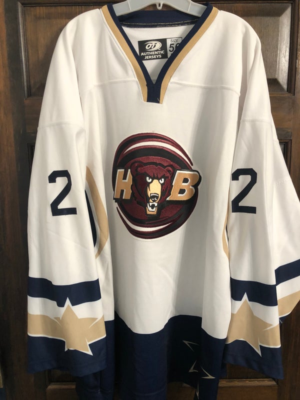 Hershey Bears Game Worn Used 1998-1999 Bauer AHL Authentic #12 Jersey size  56