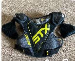 Youth Used Youth STX Stallion 100 Shoulder Pads & Bauer socks BUNDLE