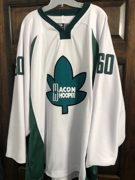 RARE Macon Whoopee Hockey Jersey Measures Sz Large VGUC FREE SHIPPING
