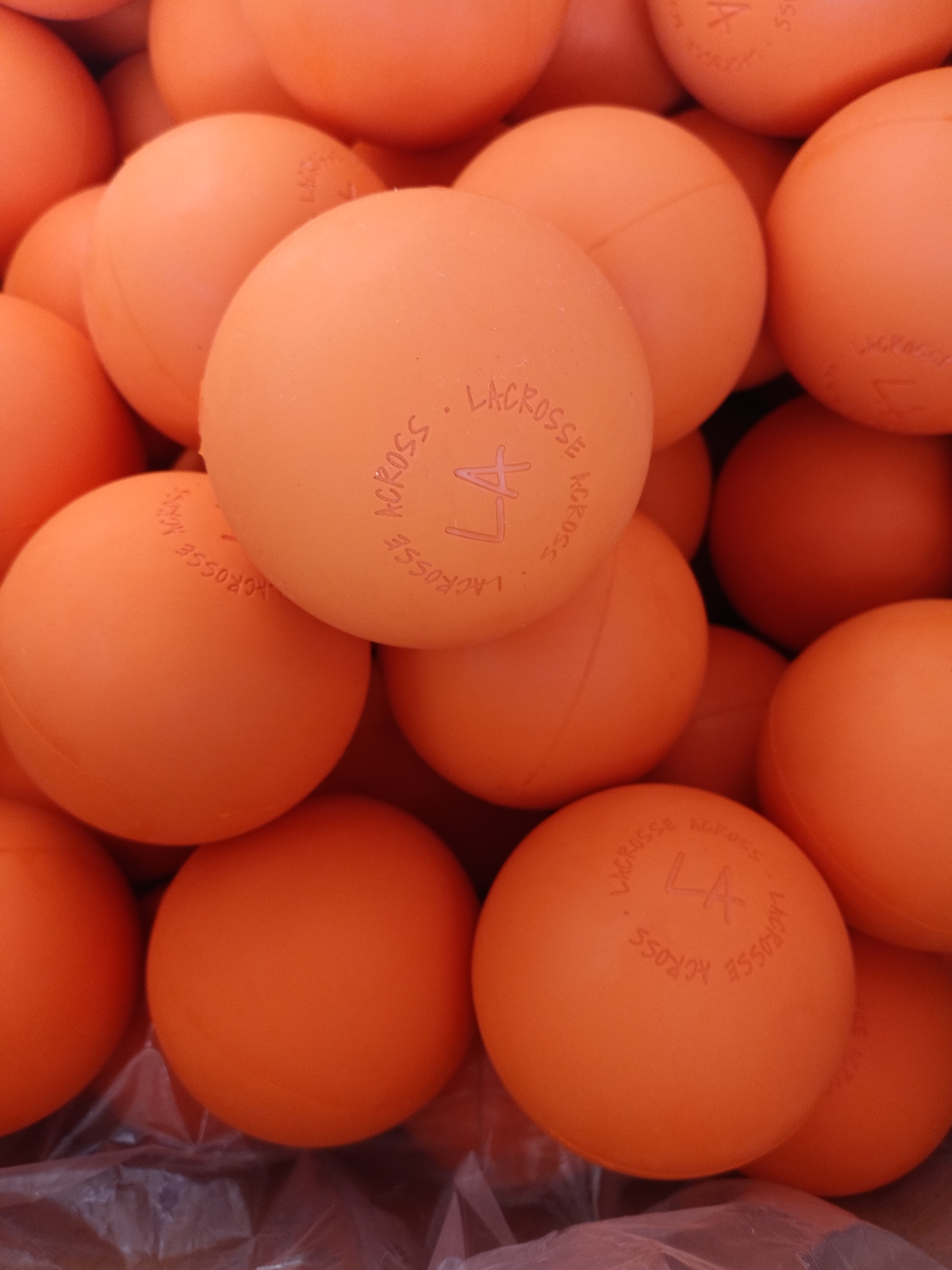 24 Brand New Orange Lacrosse Balls