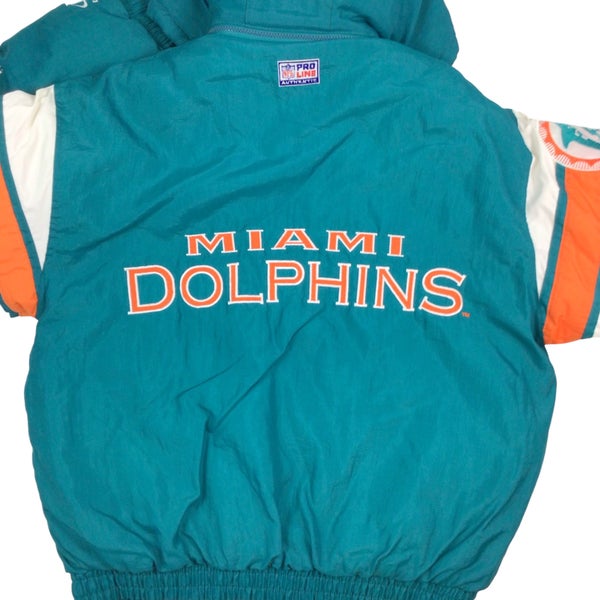 Maker of Jacket Black Leather Jackets Vintage Pro Player NFL Miami Dolphins