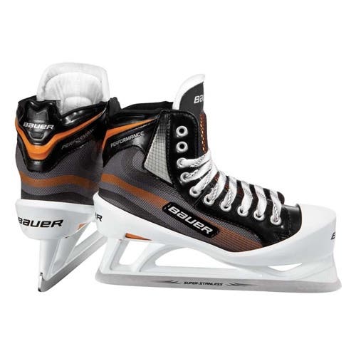 New Bauer Regular Width Size 6.5 Performance Hockey Goalie Skates