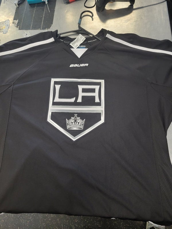 Los Angeles Kings Blank Game Issued Black Jersey 58 DP33605