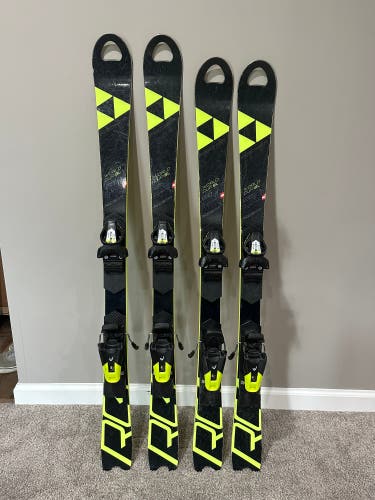 Fischer 120 cm Racing RC4 World Cup SL Skis With Bindings