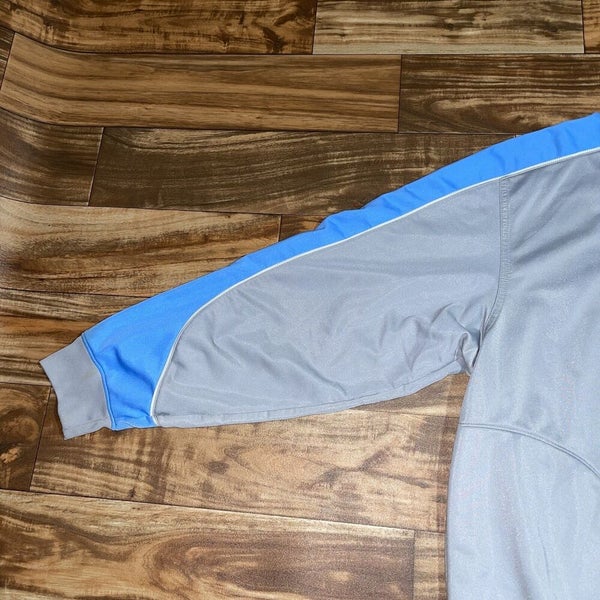 Air Jordan Track Jacket Mens Gray Full Zip Sweatshirt NBA Streetwear Casual L