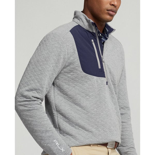 Polo Ralph Lauren Men's Jersey Quarter-Zip Pullover - Aged Wine Heather