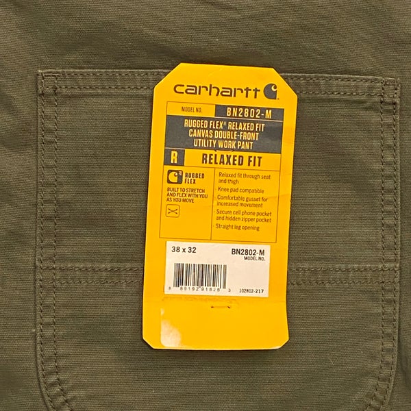 Carhartt Women's Women's Rugged Flex Relaxed Fit Canvas Double-Front Pant | Brown | 6 Short