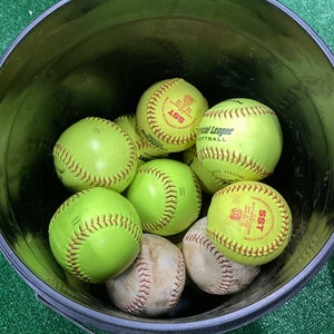 Used Softball 12 Pack (1 Dozen)