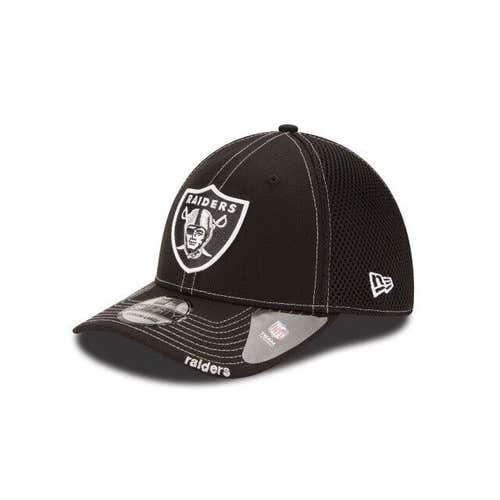 2023 Las Vegas Raiders New Era NFL Neo 39THIRTY Stretch Fit Flex Mesh Cap Hat