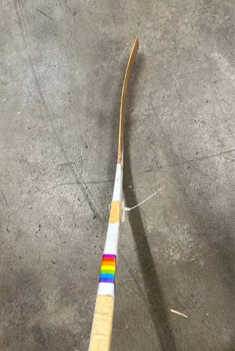 Used Senior Wooden Fiberglass Left Hockey Stick 64"