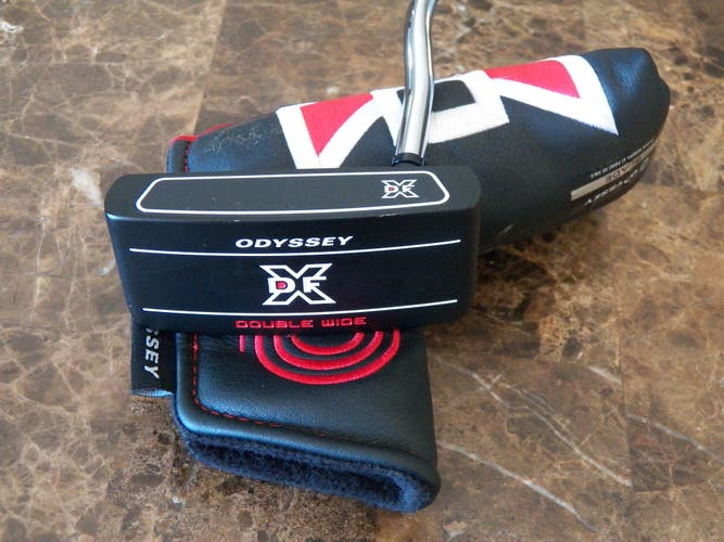 RIGHT HAND ODYSSEY DFX DOUBLE WIDE GOLF PUTTER 34" WITH H/C