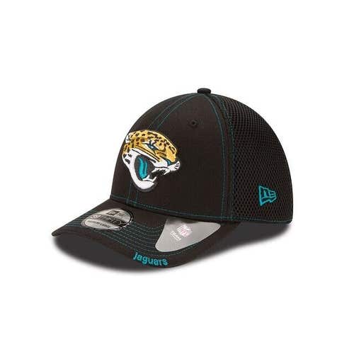 2023 Jacksonville Jaguars New Era NFL Neo 39THIRTY Stretch Fit Flex Mesh Cap Hat
