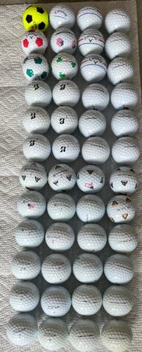 Bridgestone, Callaway, Taylormade, Titleist Combo Pack 48 Pack (1 Dozen of Each)