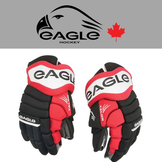 Used Eagle Talon Gloves Black/Red/White 14"