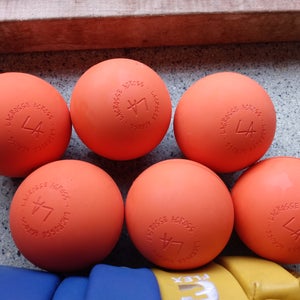 6 Brand New Orange Lacrosse Balls