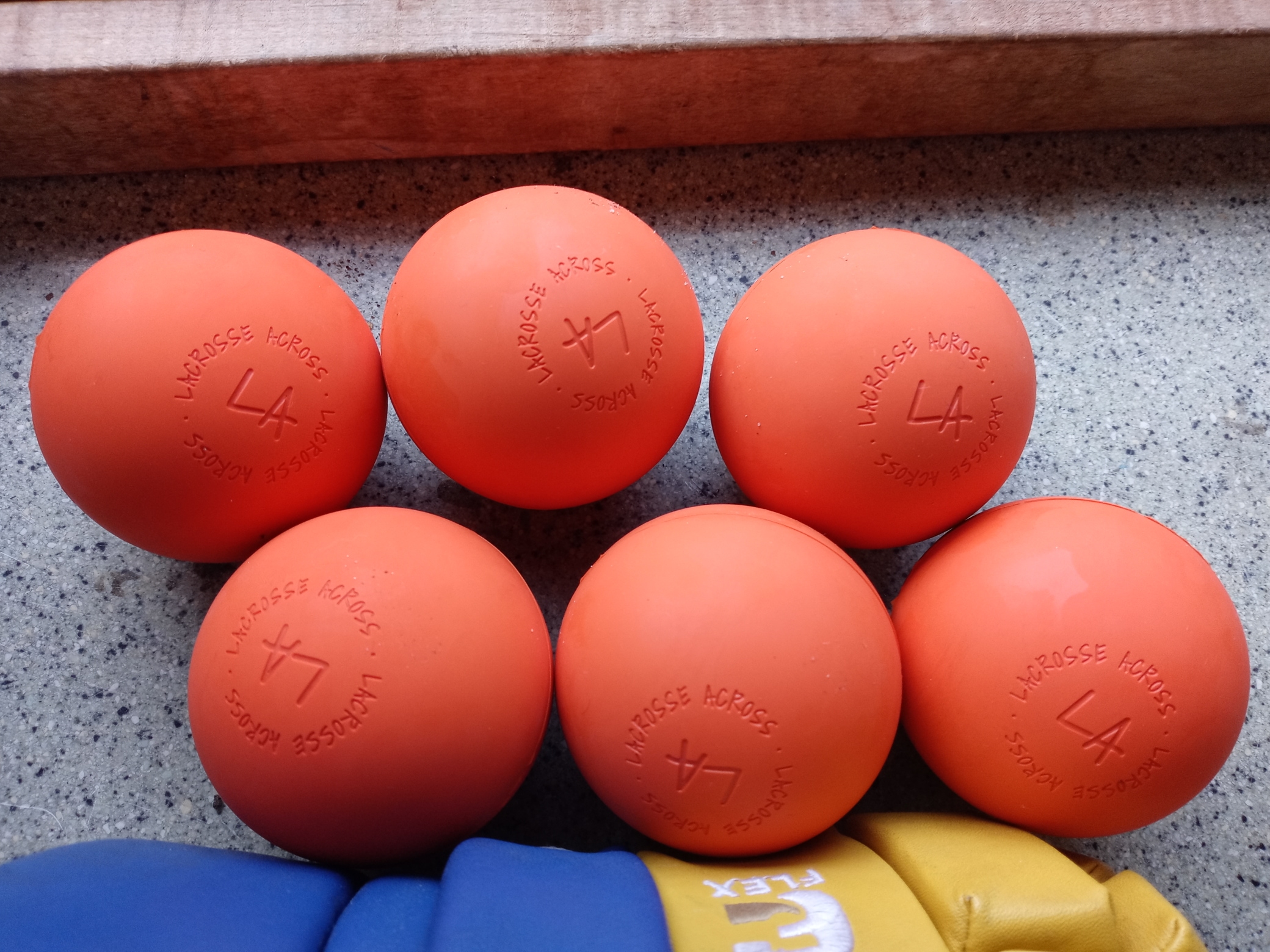 6 Brand New Orange Lacrosse Balls