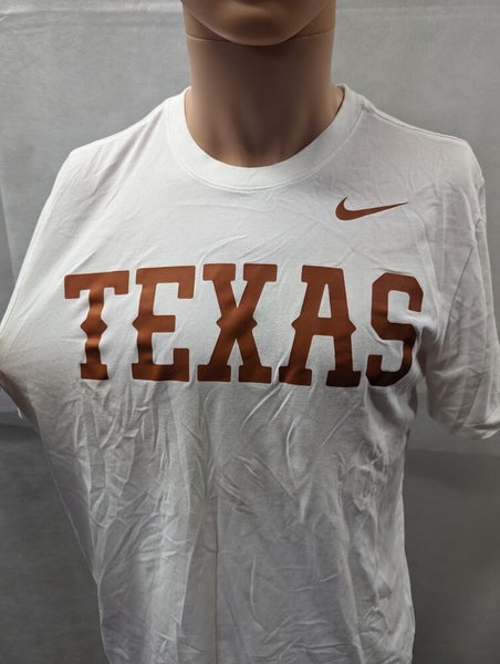 Team Issued Texas Longhorns Nike Shirt M White NCAA