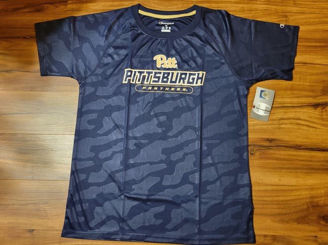 Champion Pittsburgh Panthers Short Sleeve Shirt, Tag Size XL