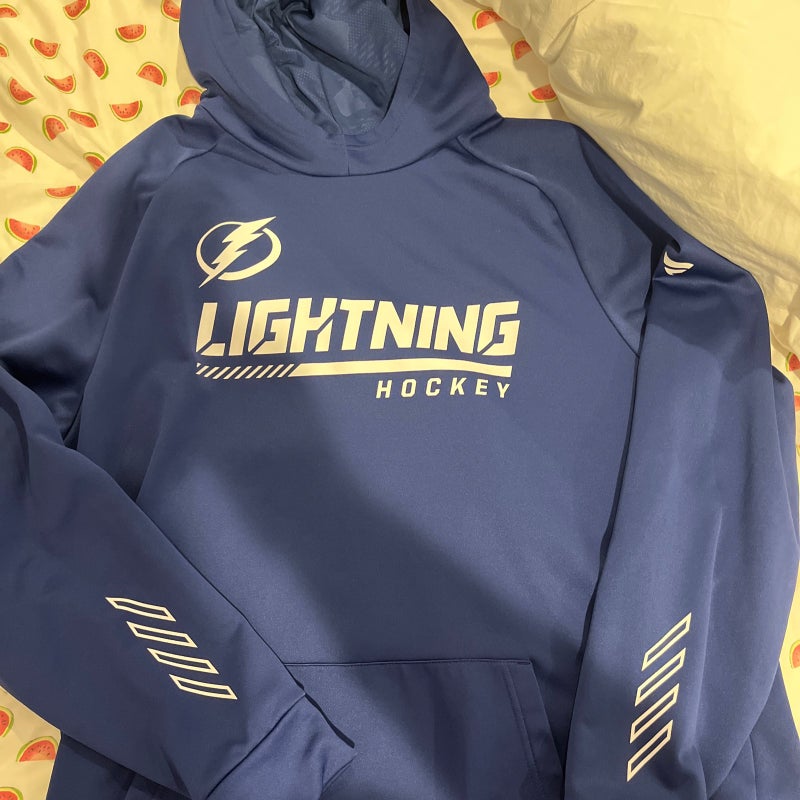 Tampa Bay Lightning Youth Home Ice Advantage Pullover Hoodie - Blue