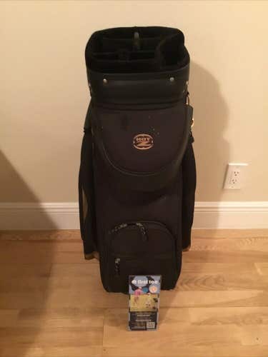 Hot-Z Cart Golf Bag W/ 6-way Dividers & Rain Cover