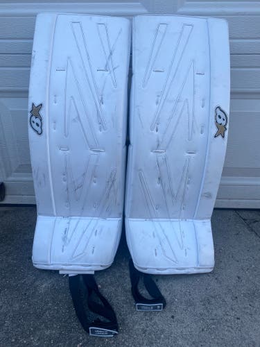 Brian’s Netzero 3 27+1 Junior Goalie Leg Pads **Like New** White