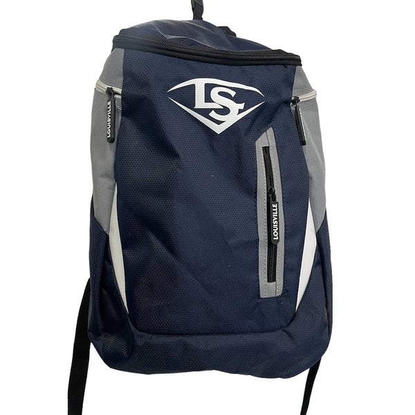 Louisville Slugger Backpack/Stick Bag Black Gray Fits Bats Helmet